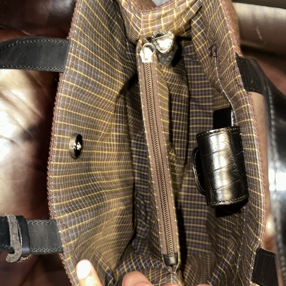 Brighton Wool & Croc Leather Bag - Picture 13 of 16